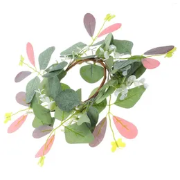 Decorative Flowers Wreath Ring Table Rings For Decor Christmas Tabletop Wreaths Party Leaves Plant