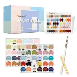 30 Farben Venalisa Mud Painting Gel Set für Nail Art Design 5 ml UV LED Soak Off Nagellack Langlebig 240219