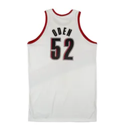 스티치 농구 유니폼 Greg Oden 2008-09 메시 나무 고전 레트로 저지 남자 여자 청소년 S-6XL