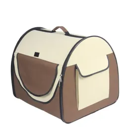 PET OUTING PORTABLE BAG TRAVEL DOG CAT PET折りたたみハンドバッグバッグミディアムとラージドッグカーケンネル240226