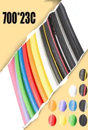 Catazer 700C23C Road Bike Stab Proof Bicycle Tires Road Cycling Colorful Fixed Gear Tyre 30TPI 8 Color2907782