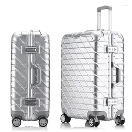 Valigie 20''22''24''26''29'' Classic Trolley Rigido Bagagli TSA Lcok Valigia Da Viaggio Con Ruote Meatl Maniglie Cabina