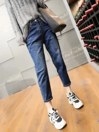 Jeans Y2k2023 New Summer Thin Highwaisted Jeans Female Thin Haren Pants Burst Nineminute Straight Daddy Pants 40100kg