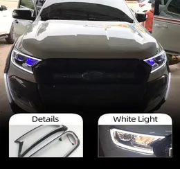 2Pcs LED DRL for Ford rangerEverest light brow car light headlamp headlight cover daytime running light 2015 2016 2017 2018 20194407940