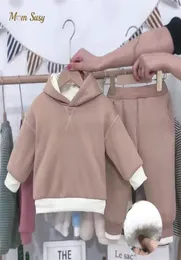 Fashion Born Baby-Kleidungsset für Mädchen und Jungen, 2-teilig, warmes Fleece-Futter, Kapuzenanzug, Winterkleidungsset, 03 Jahre, 03 Jahre, 2108169357957