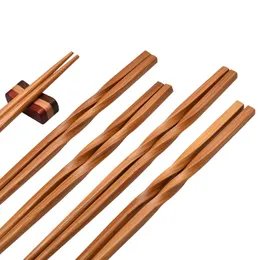 Bamboo Wood Tableware Household Hotels Bamboo Japanese Pointed Chopsticks Carbonized Chopsticks Wholesale LX6373