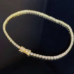 Cmb004 2 Karat 4-Klauen-Fassungsarmband, 18 Karat Gold, natürlicher Diamant, Gelbgold-Tennisarmband, maßgeschneiderter Luxusschmuck