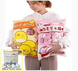 2024 un sacchetto di 8 pezzi mini pinguini giocattolo peluche cuscino da lancio creativo cuscino imbottito bambola budino bambola per bambini compleanno