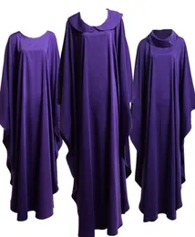 Costume da clero Abbigliamento Sacerdote Costumi della Sacra Religione per la Chiesa CattolicaPorpora Solido Casula Paramenti Clegy Minister Apparel New7012953