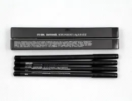 Crayon Smolder Eye Kohl Black Color Waterproof Eyeliner Pencil med låda Lätt att bära långvarig naturlig kosmetisk sminkögonfoder 11 ll