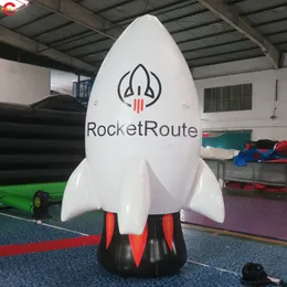 6 mH (20 pés) Com soprador Atividades ao ar livre Navio de ar livre Foguete inflável gigante Decoração de ônibus espacial para venda