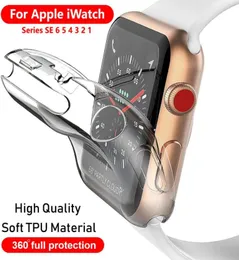 علبة TPU شفافة ناعمة لـ Apple Watch 38mm 42mm 40mm 44mm حالة وقائية واضحة لـ IWatch Series 1 2 3 4 51715075