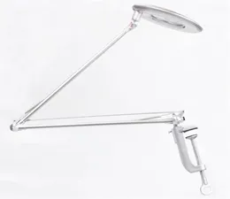 LED 8x Magnifier Lamp Swivel Arm Clipon Table Desk Light Repair Cosmetology Clamp Beauty Skincare Manicure Glass Lens Tattoo C103860402