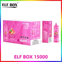 ELF Box 15000 Cewka o siatce 0,6OHM e-liquid 26 ml nikotyna 0%/2%/5%bateria 18250-600 mAh ładowna