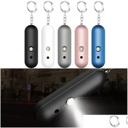 Other Home Garden Ip56 Waterproof Personal Alarm 130Db Security With Keychain Led Flashing Light Emergency Safety For Drop Delivery Dhekx