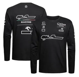 Camiseta de corrida de Fórmula 1 F1 Men039s macacão de carro esportivo casual uniformes de equipe com pescoço redondo podem ser personalizados6764649