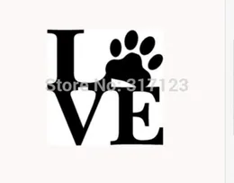 Love Paw naklejka winylowa naklejka okna Śliczne zwierzę domowe pies kota ściana Art6898658