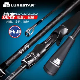 Varas LURESTAR Spinning Casting Fishing Rod 1.98m 2 Seção Isca WT 328g Linha 418lb L / ML / M / MH Power F Action Isca Varas de água salgada