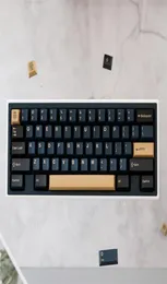 GMKY 173 Blue Samurai KeyCaps Cherry Profile Double S ABS Font PBT Teckensnitt för MX Switch Mechanical Keyboard 2204259488034