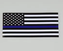 Thin BlueLine USA Police Flags Car Sticker USA Flag Trucks Computer Decal Sticker 1143635cm Car Decal Window Sticker Cyz30799292741