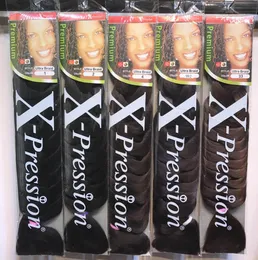 82 cala Xression Włosowanie Włosy Syntetyczny splot włosów Jumbo Braid Lultra Braids Bulks Long Cheveux Spirimet Hair Extensation 165 grams3300780