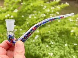 O gancho J frisado adiciona resfriamento sem água Mini cachimbo de água de vidro tubo manual