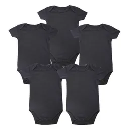 Tender Babies Place New unisex Boy Baby Clothing Baby Newborn Body Black 100 Soft Cotton 012 months short sleeve5324032