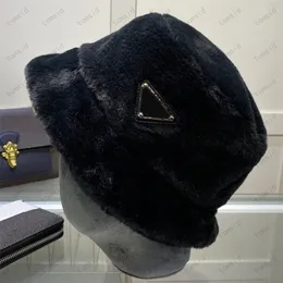 Unisex Winter Brim Hats ciepłe kubełko królik futra luksusowy płaski czapka solidna maska ​​moda czapki czapki czapki dla kobiet Men337Q