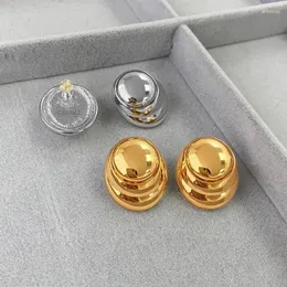 Stud Earrings CE Unique French Fashion Luxury Trendy 18K Stainless Steel Gold Plated Smooth