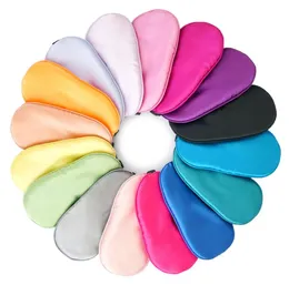 Silk Rest Sleep Eye Mask Padded Shade Cover Travel Relax Bindbinds Eye Cover Sleeping Mask Eye Care Beauty Tools 12 Colors3179327