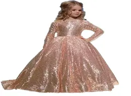 Sa Mhamad Gold Princess Flower Girls039 Dresses Tutu 2019 Toddler Little Girls Pageant Communion Dress In Stock Billiga barn FO4102615