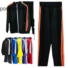 Tracksuit Palm New Angel Mens Designers Jaqueta Sweatsuit Zip Pescoço Calças Homem Roupas Suéter Cardigan Casual Esporte Tracksuits Mensweat Ternos Tornozelo Comprimento XSWD