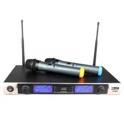 U8630 Karaoke UHF Wireless Microphone System Microfono Inalambrico Professional Dual Channel Cordless Mottagare 2 X Handheld Mic Vo8415433