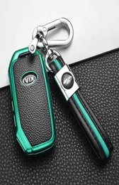 Mjuk TPU -biltäckningsfodral skalficka för Kia Sportage Ceed Sorento Cerato Forte 2018 2019 Smart Key Case Accessories9018289
