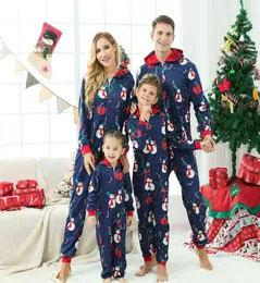 Familjmatchande julpyjamas Mother Daughter Clothes Set Xmas Pyjamas Onesies Adult Kids Baby Family Look Jumpsuit PJS 2111048902101