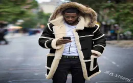 Male Plus Size Thicken Parka Lot Winter Fashion Warm Thick Coat Winter Men Casual Birtish Style Faux Fur Lapel Long Puffy Jacket Q4612725