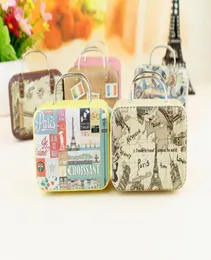 20st Retro Suitcase Candy Box Sweet Love Party Gift Jewelry Tin Plate Boxes Mix 6 Style New2202630