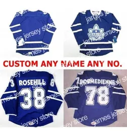 College Hockey trägt Nik1 Herren Damen Kinder 2017 AHL Toronto Marlies 38 Jay Rosehill 78 Josef Boumedienne 100 Stickerei Custom Ic6618031