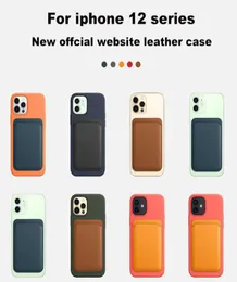 iPhone 12の高級レザーウォレットカードソルトバッグ13 Pro Max 13 Mini Magnetic Fashion Card Holder Back Case for iPhone 12 13mini2032689