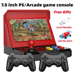 لوحات المفاتيح 7.0 بوصة Quadcore Retro Arcade Game Buildin 9000 لعبة PS1/CP1/CP2/Neogeo/Mame/GB/SNES/FC/SEGA/BIN