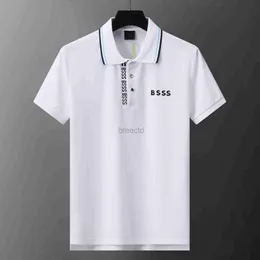 T-Shirts summer Men's high Polo quality Shirt pure cotton mens polos shirt short T-shirt sleeve casual fashion golf T-shirts solid color lapel Pullover size M-3XL 240304
