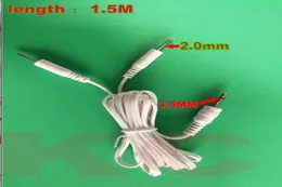 200pcs straight plug Round DC 35mm Replacement Electrode Lead Wires for TensEMS Machine 2pin 2mm Tens Unit Cords 15M5505191