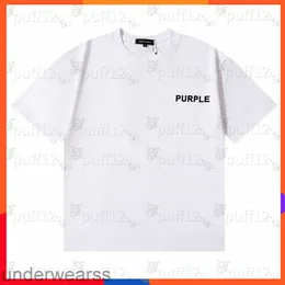 Mens Purple brand Short sleeve T-shirt Luxury Casual Mens Womens High Quality T-shirt Fashion designer trend alphabet print High Street T-shirt 8Y0T
