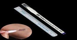 5pcs sobrancelha de sobrancelha de tatuagem permanente marcador de medição com régulo de ponto de posicionamento descartável Medição de microblading PEN2900653