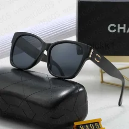 Óculos de sol de grife para mulheres homens designer óculos de sol tons de luxo Chanele Cha nel óculos sem aro retângulo chifre de búfalo moda clássico masculino claro preto FEDU