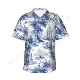 Men's Casual Shirts Short-sleeved Shirt Nature French Toile T-shirts Polo Tops