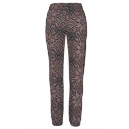 Women's Pants Women Boho Beach Pockets High Waist Printing Easy Trousers Long Soft Breathable 2024 Female Clothing