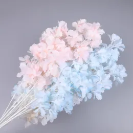 Flores artificiais de seda gypsophila para decoração de casa, haste de plástico, buquê de casamento de noiva, flor de cerejeira, flor falsa diy 2024304