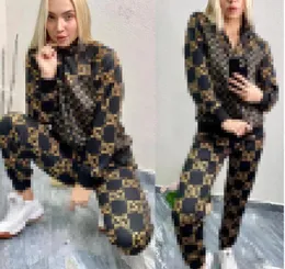 Designer 2024 Kvinnor Tracksuits Cardigan Zipper Jacket Pullover Jogger Pants Luxury G Letter Print Two Piece Set Women's Clolthing