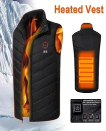 Electric Heated Vest Jacket Heated Pad Sleeveless 512v Down Cotton USB Clothing6861264